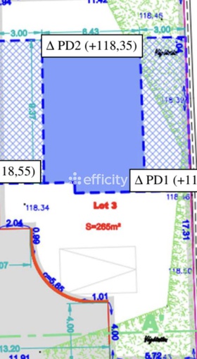 terrain  - 265m2 à Mallemort (13370)