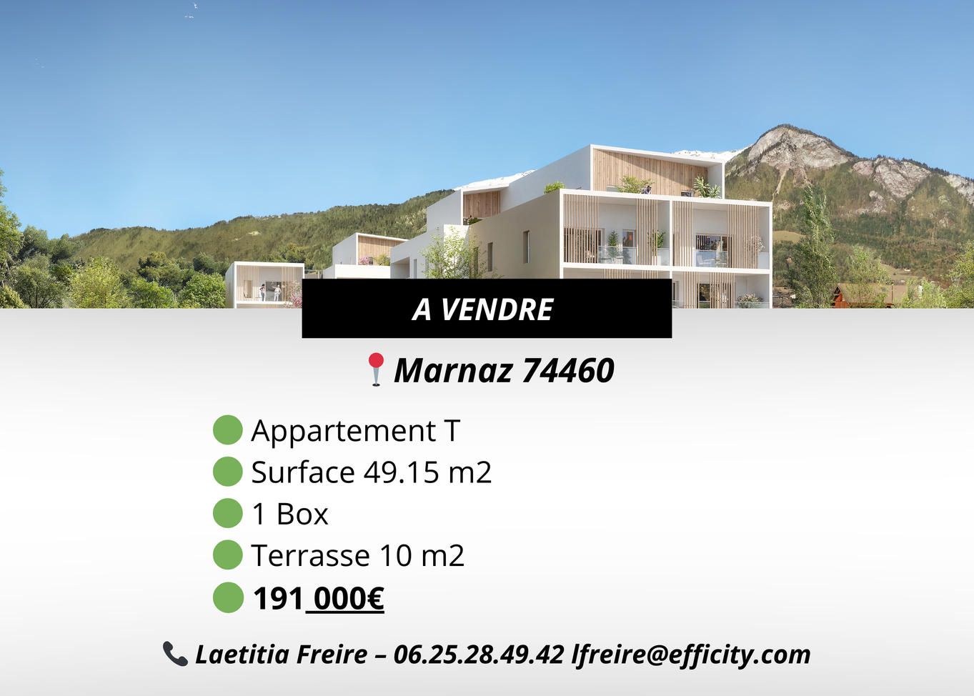 appartement 2 pièces - 49m2 à Marnaz (74460)
