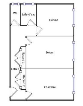 appartement 2 pièces - 55m2 à LUBERSAC (19210)