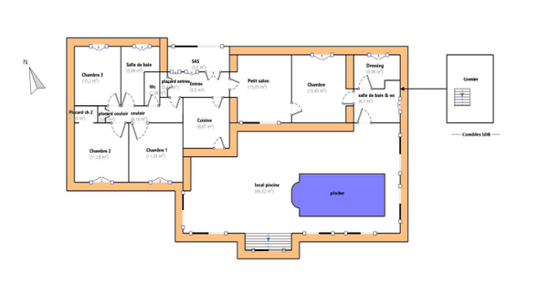 Achat immobilier Maison 7 pièces  177m2 à CARCASSONNE (11000) - Photo n°16