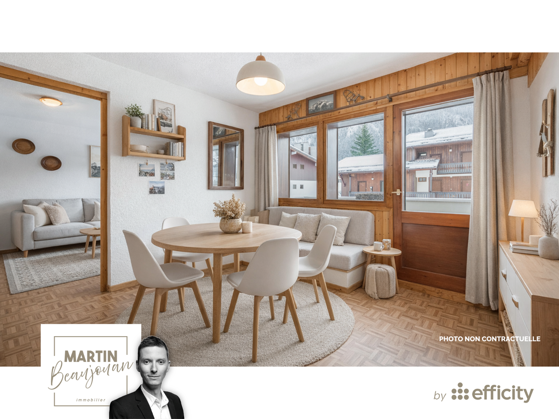 appartement 3 pièces - 38,7m2 à Chamonix-Mont-Blanc (74400)