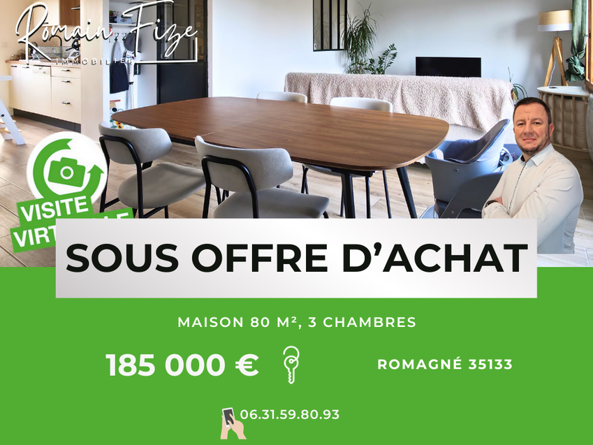 Achat immobilier Maison 4 pièces  78m2 à Romagné (35133) - Photo n°1