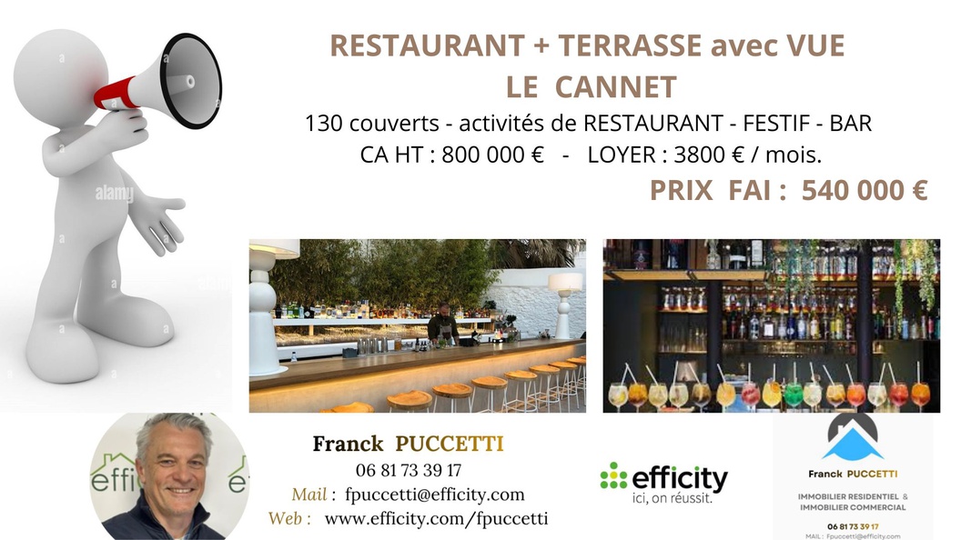 fonds de commerce  - 110m2 à Le Cannet (06110)
