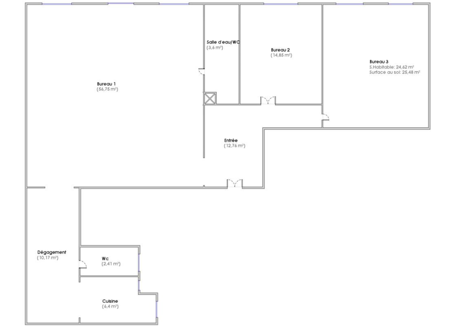 Achat immobilier Bureau 3 pièces  131m2 à Marseille (13001) - Photo n°4