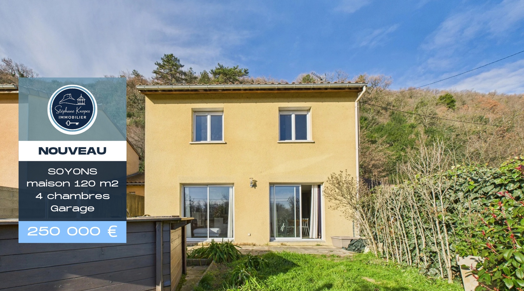 Achat immobilier Maison 5 pièces  120m2 à Soyons (07130) - Photo n°1