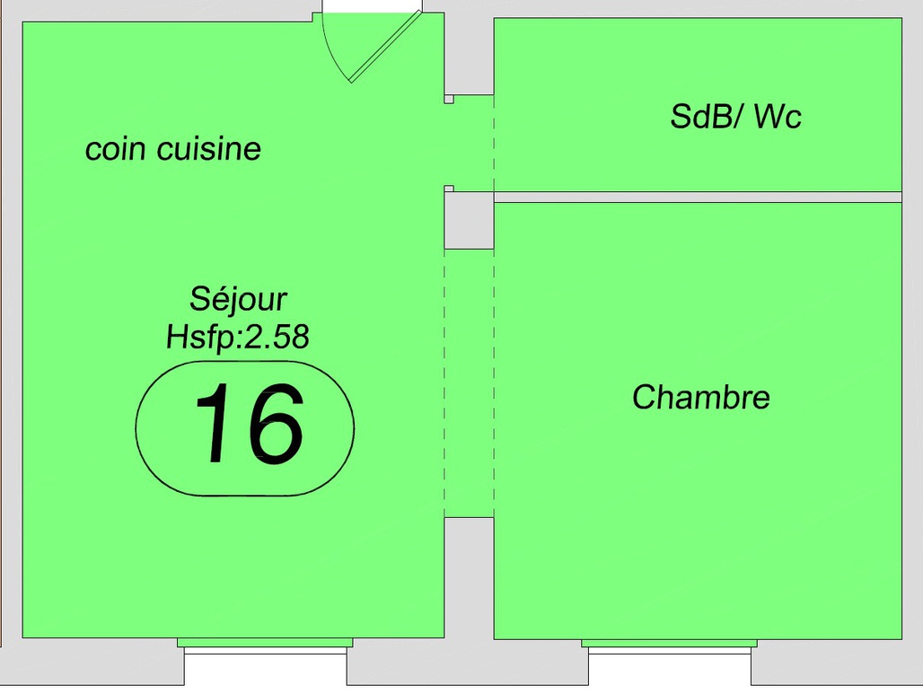 Achat immobilier Appartement 2 pièces  28m2 à Paris (75015) - Photo n°5