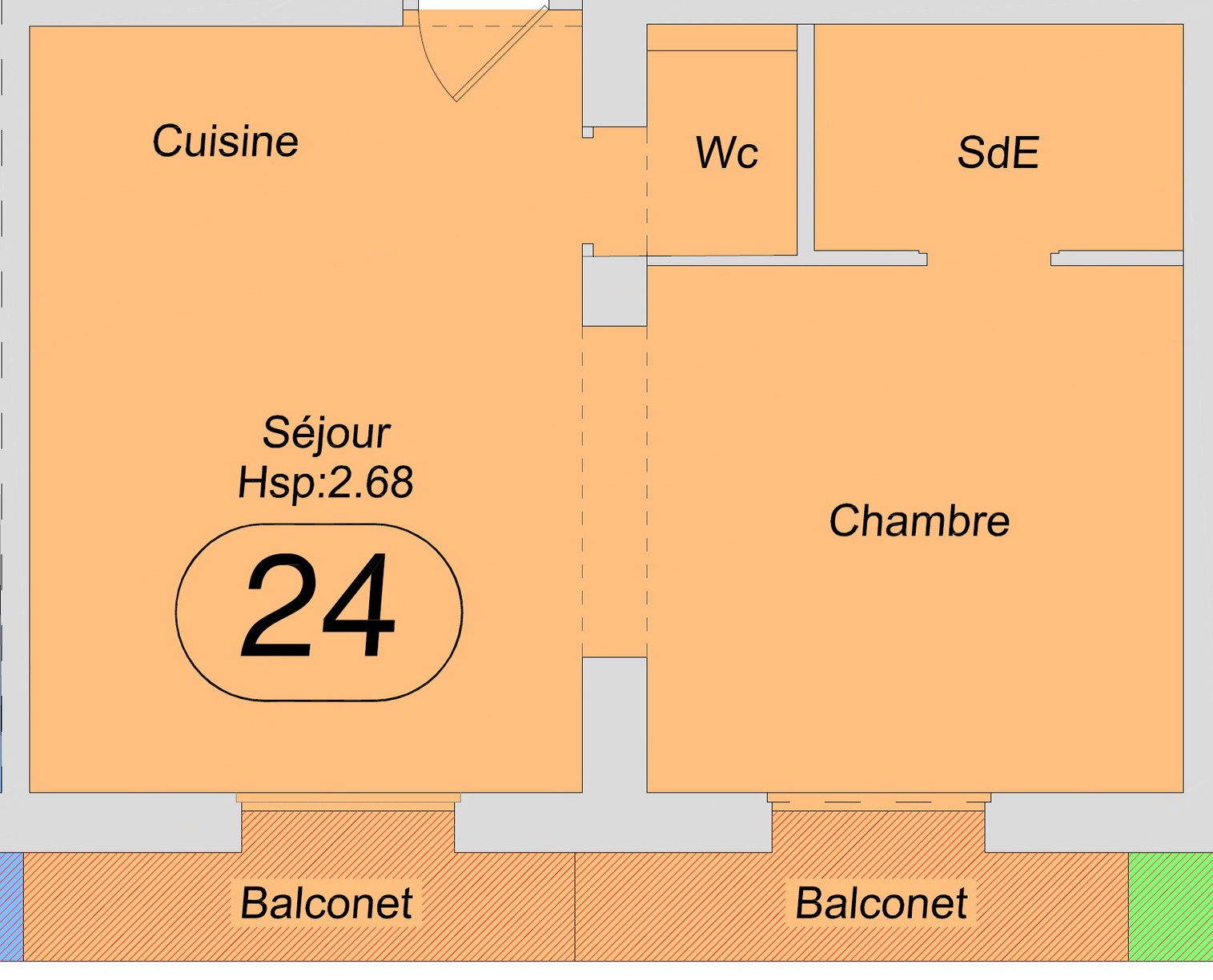 Achat immobilier Appartement 2 pièces  26m2 à Paris (75015) - Photo n°9