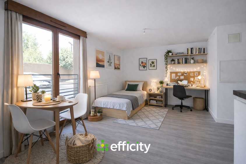 appartement 1 pièces - 25m2 à Villeurbanne (69100)