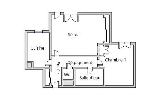Achat immobilier Appartement 2 pièces  54m2 à Bordeaux (33000) - Photo n°5