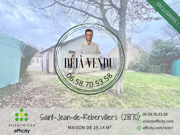 maison 1 pièces - 29m2 à Saint-Jean-de-Rebervilliers (28170)