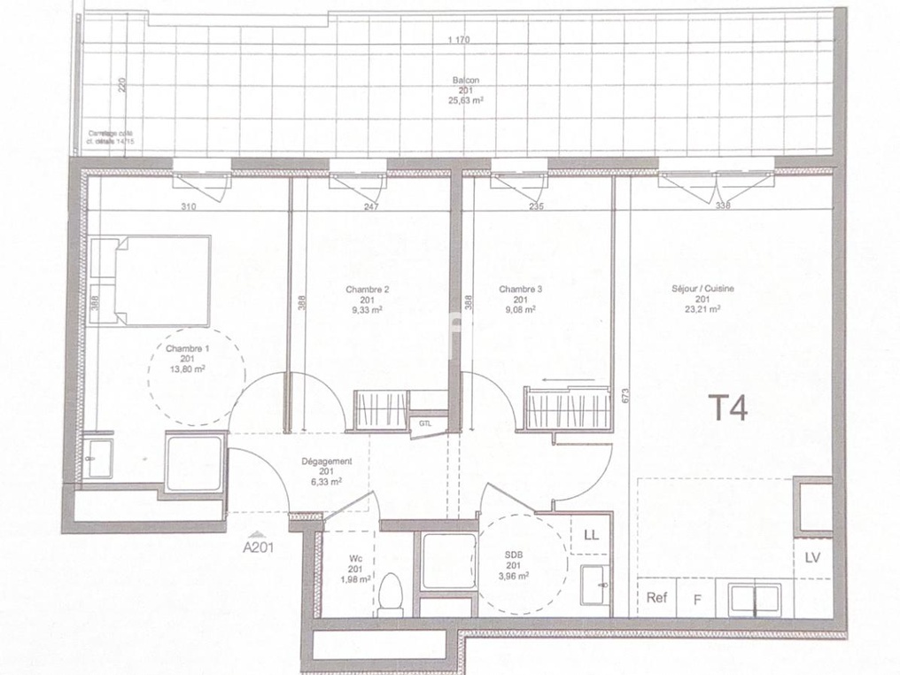 Achat immobilier Appartement 4 pièces  68m2 à Marseille (13010) - Photo n°12