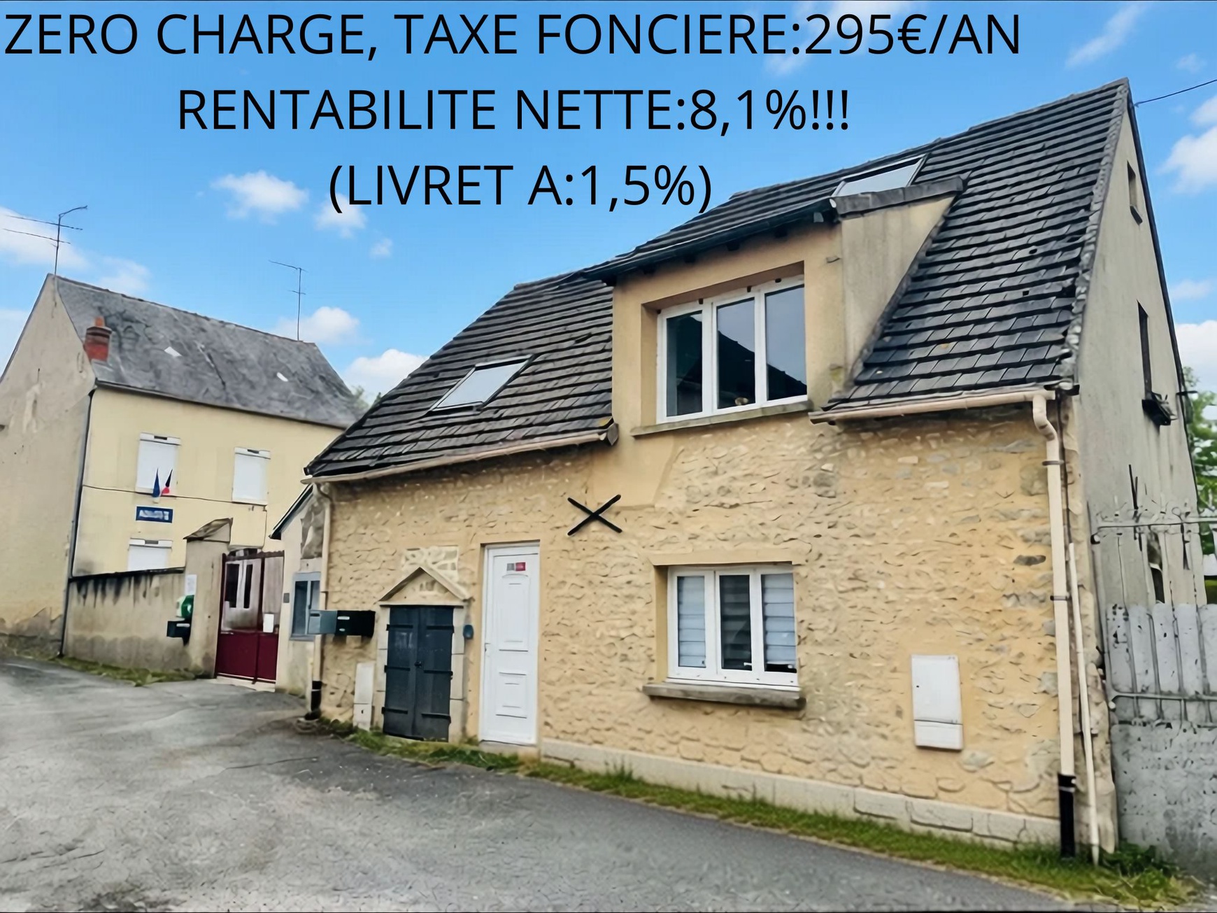 Achat immobilier Appartement 2 pièces  36m2 à Rouvres-Saint-Jean (45300) - Photo n°1