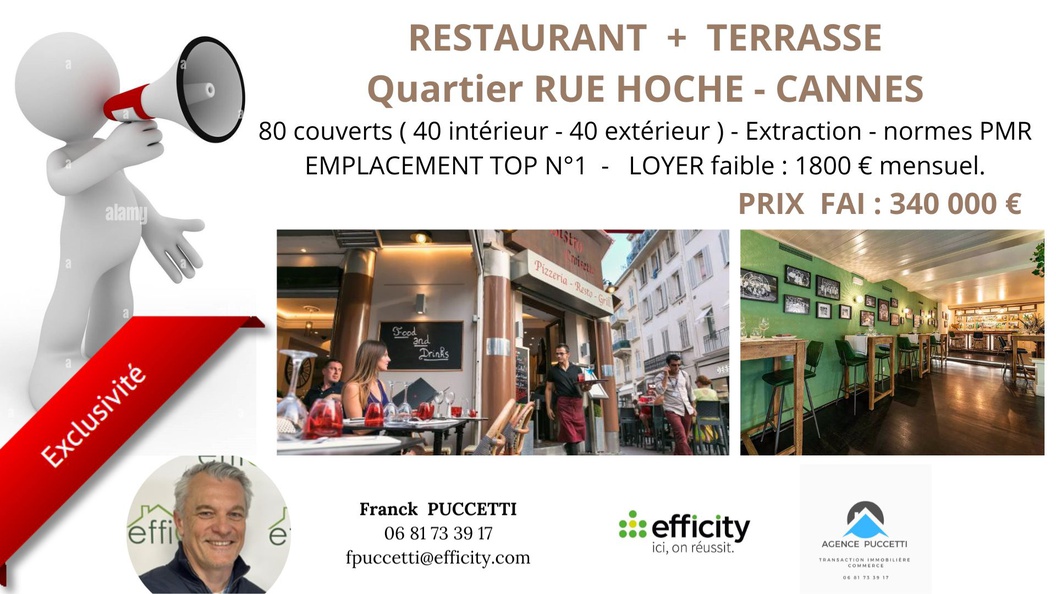 fonds de commerce  - 100m2 à Cannes (06400)