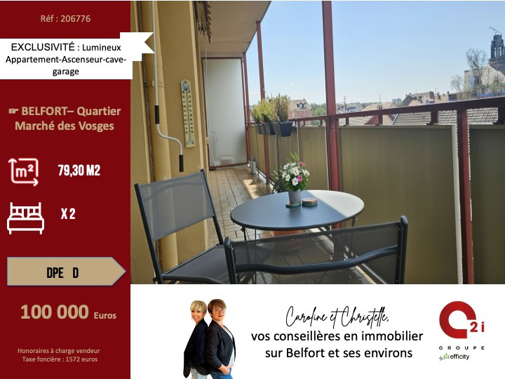 Appartement 4 pièces 79 m² · à Belfort · 79 m² · 100 000 €