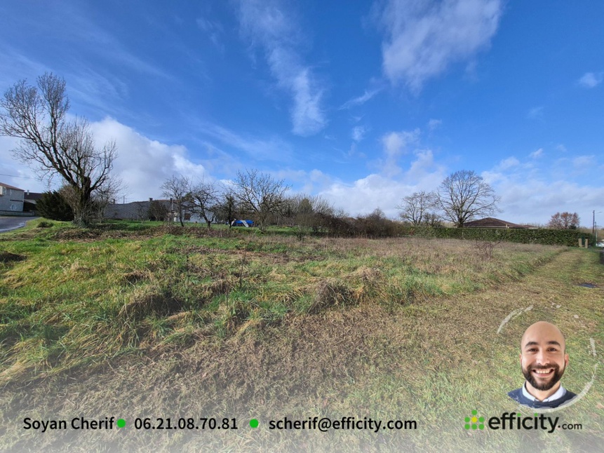 terrain  - 1091m2 à Brie (16590)