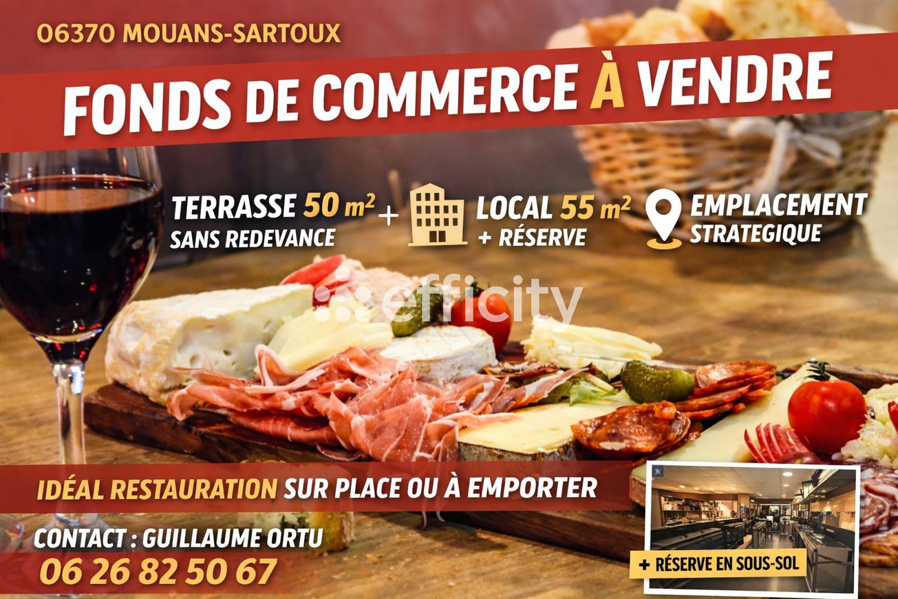 Achat immobilier Local commercial   55m2 à Mouans-Sartoux (06370) - Photo n°1