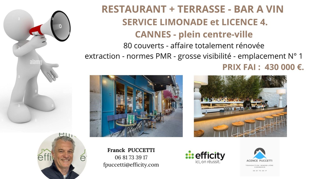 fonds de commerce  - 120m2 à Cannes (06400)