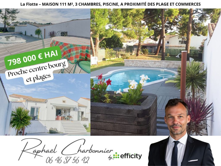 Achat immobilier Maison 5 pièces  111m2 à La Flotte (17630) - Photo n°1