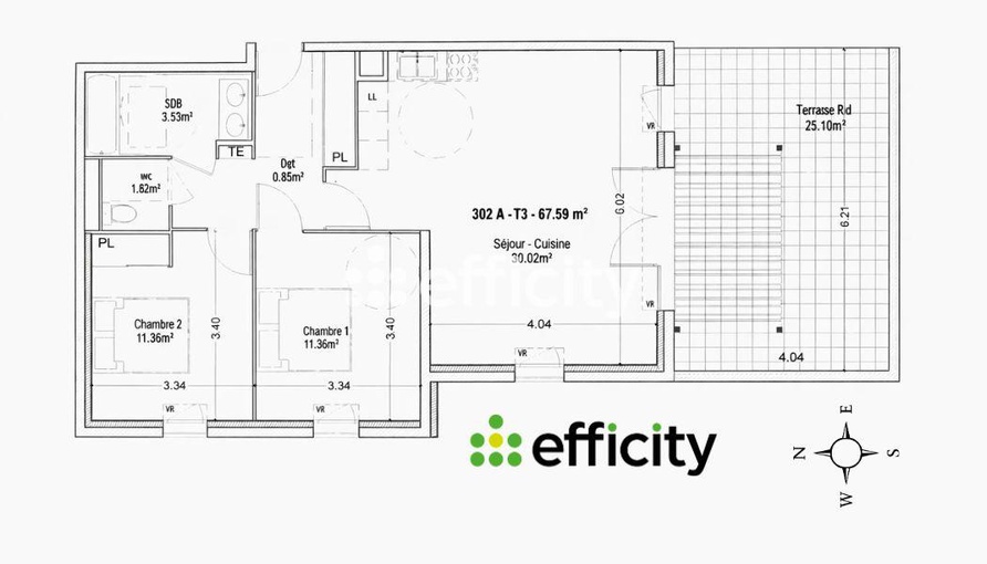 Achat immobilier Appartement 3 pièces  67m2 à Rousset (13790) - Photo n°4