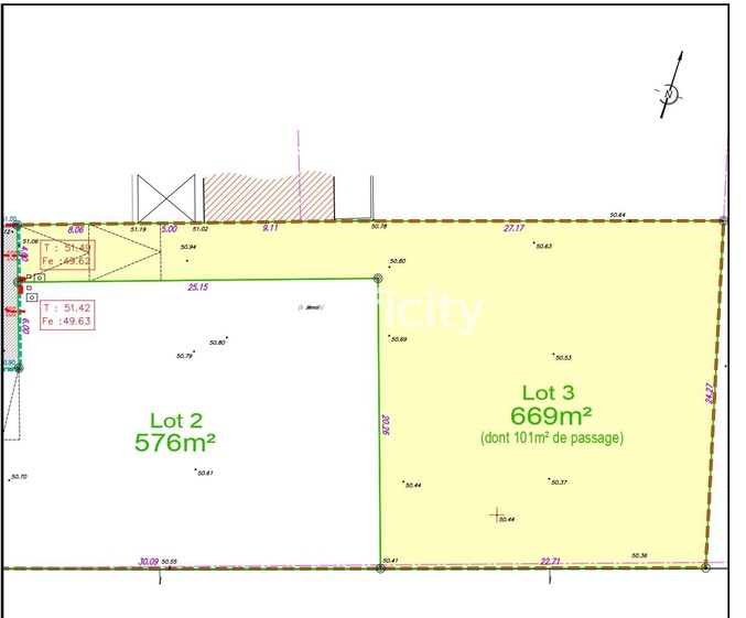 terrain  - 669m2 à Les Achards (85150)