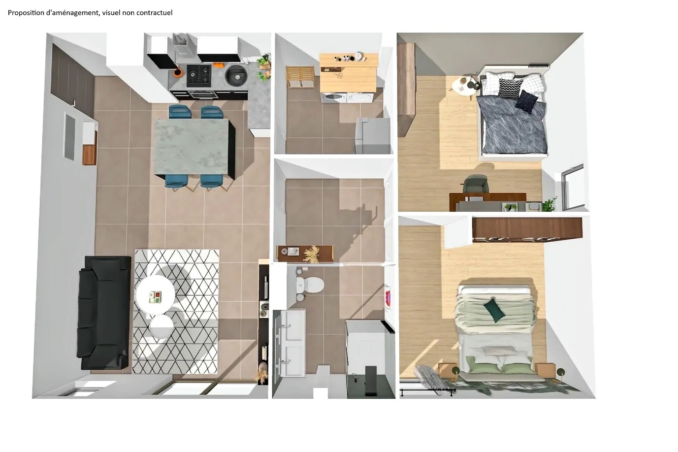 Achat immobilier Appartement 3 pièces  72m2 à Seyssuel (38200) - Photo n°18