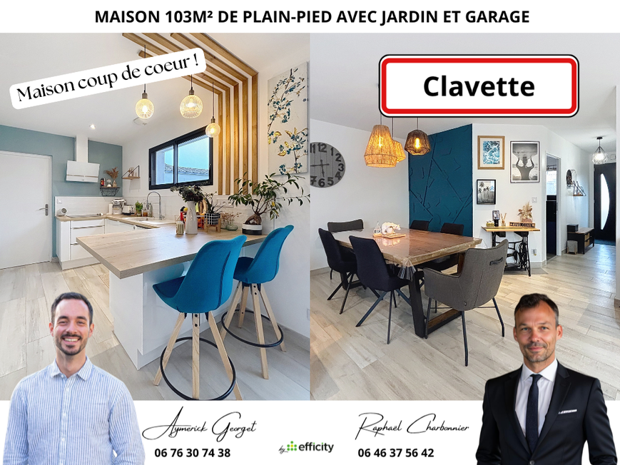 Achat immobilier Maison 4 pièces  102m2 à Clavette (17220) - Photo n°17