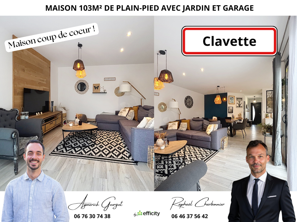 Maison 4 pièces 102 m² · à Clavette · 102 m² · 380 000 €