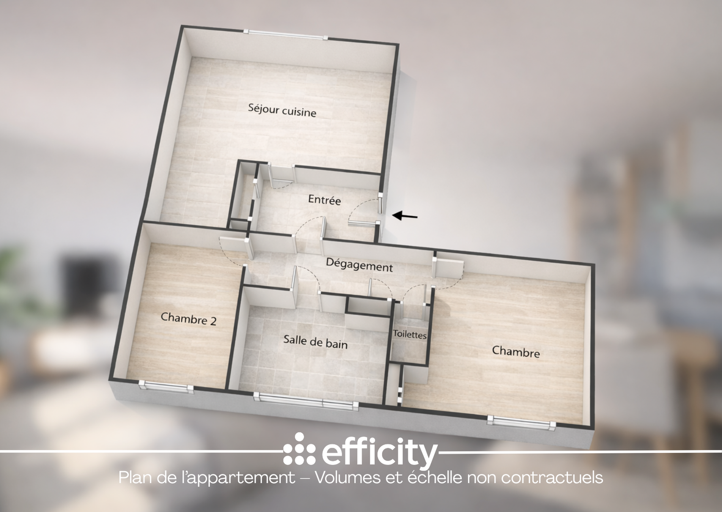 Achat immobilier Appartement 3 pièces  64m2 à Nantes (44300) - Photo n°10