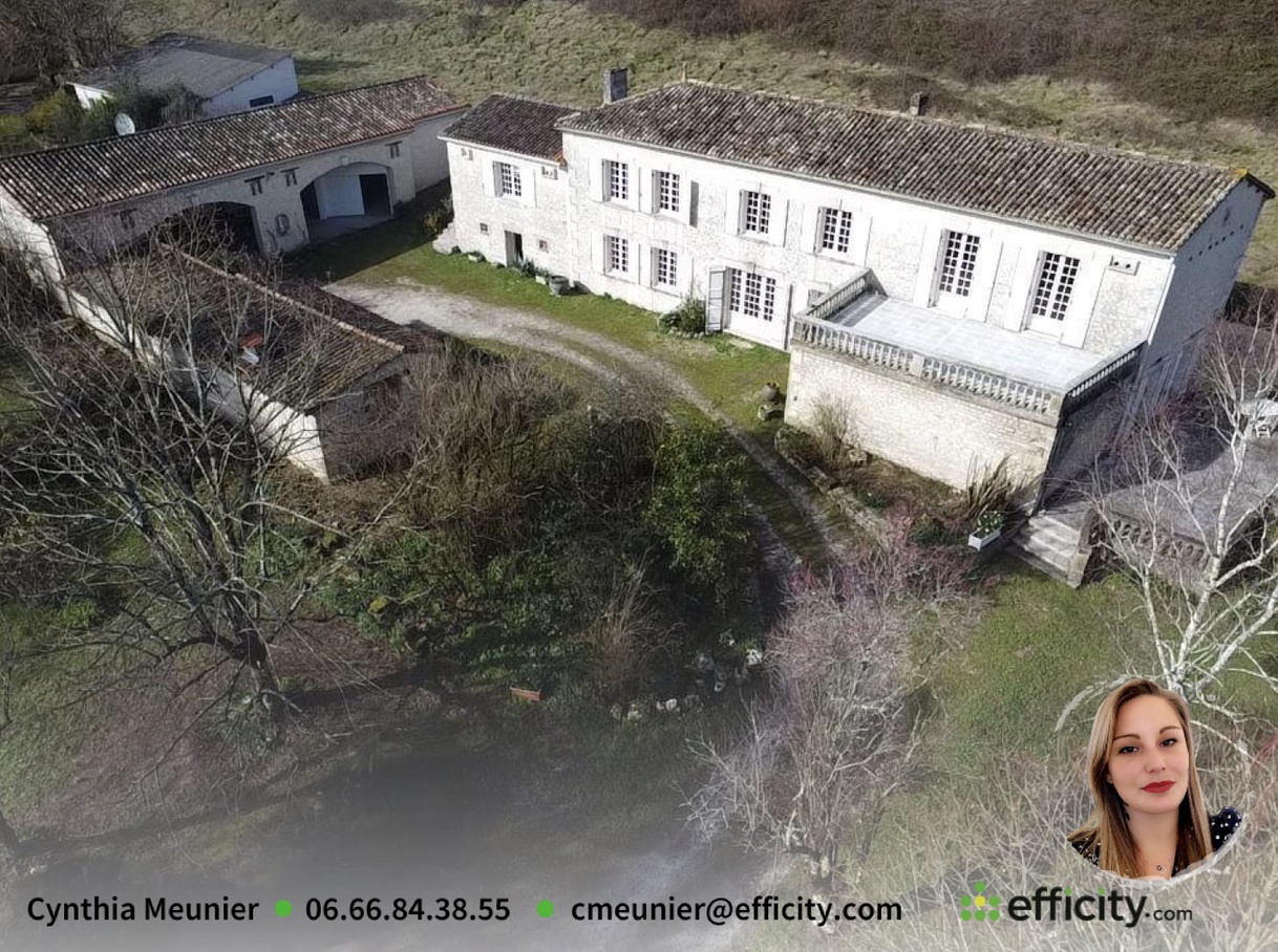 Achat immobilier Maison 7 pièces  222m2 à Ladiville (16120) - Photo n°1