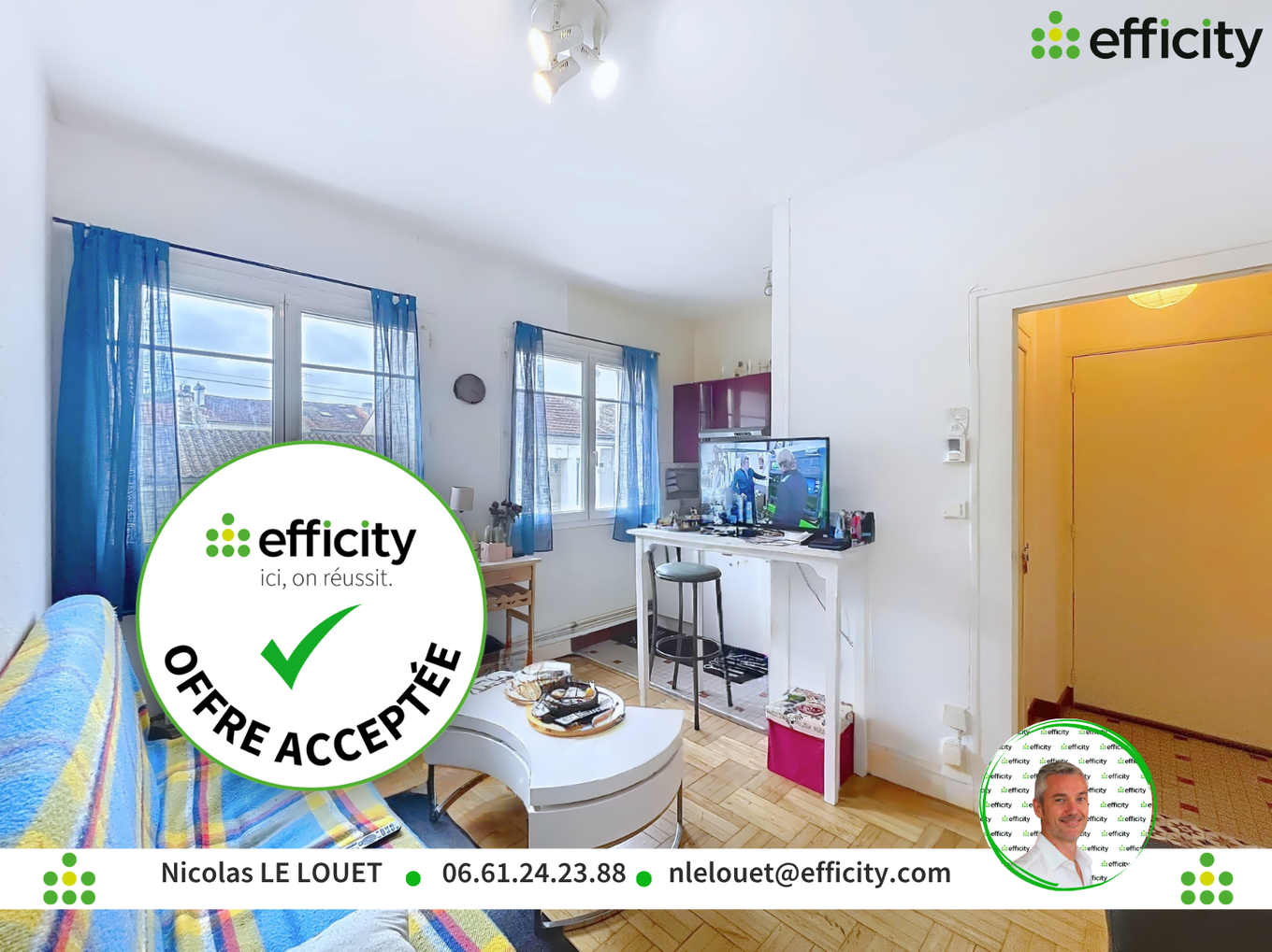 Achat immobilier Appartement 2 pièces  29m2 à Angoulême (16000) - Photo n°1