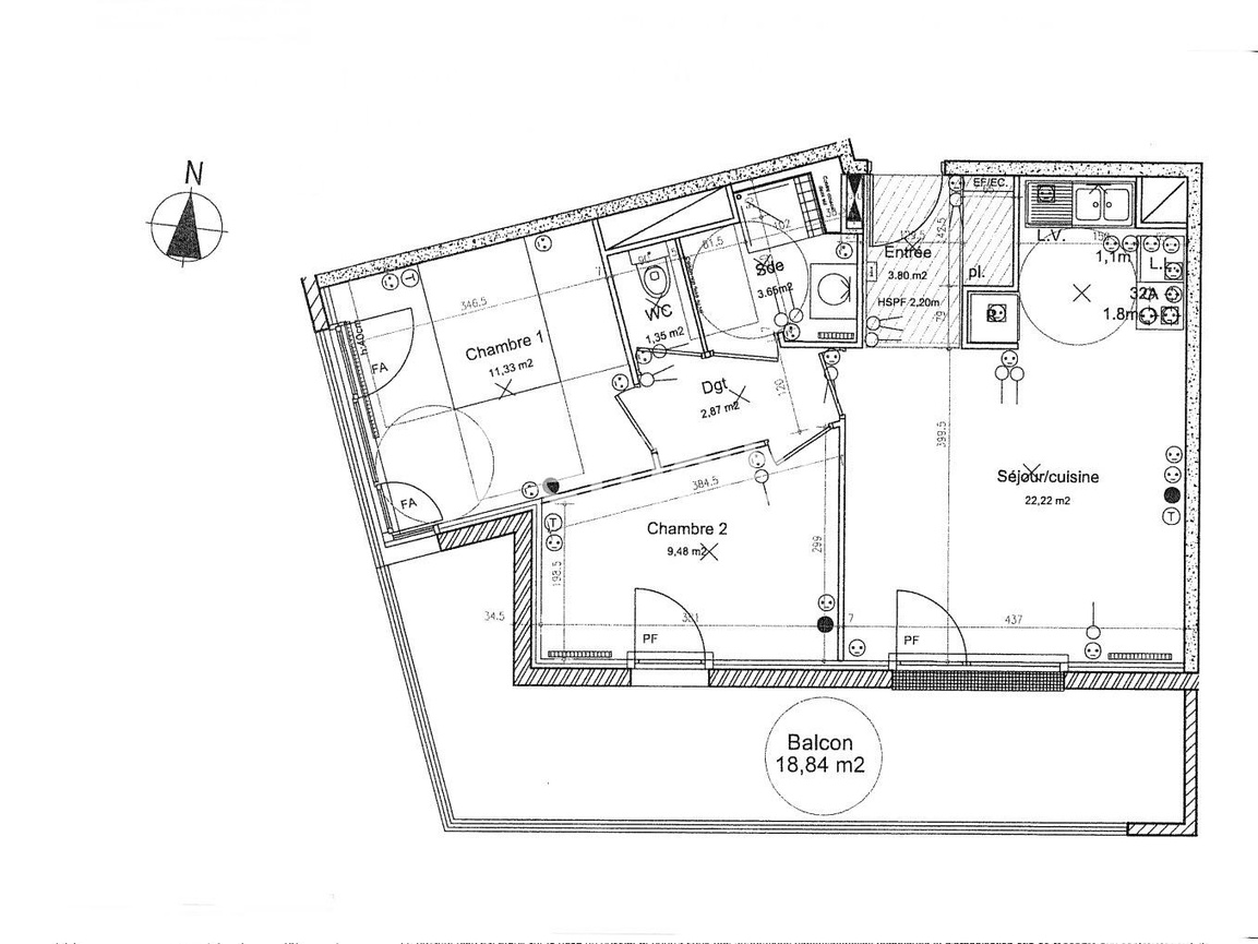 Achat immobilier Appartement 3 pièces  55m2 à Tours (37100) - Photo n°5