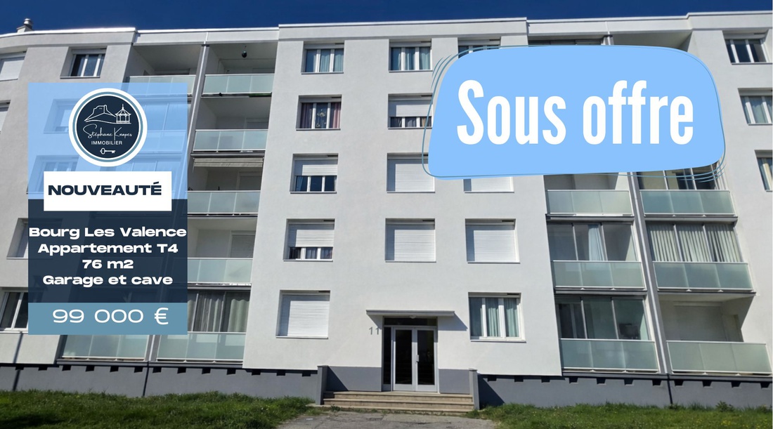 appartement 4 pièces - 76m2 à Bourg-lès-Valence (26500)