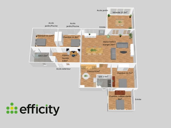 maison 6 pièces - 118m2 à Estoublon (04270)