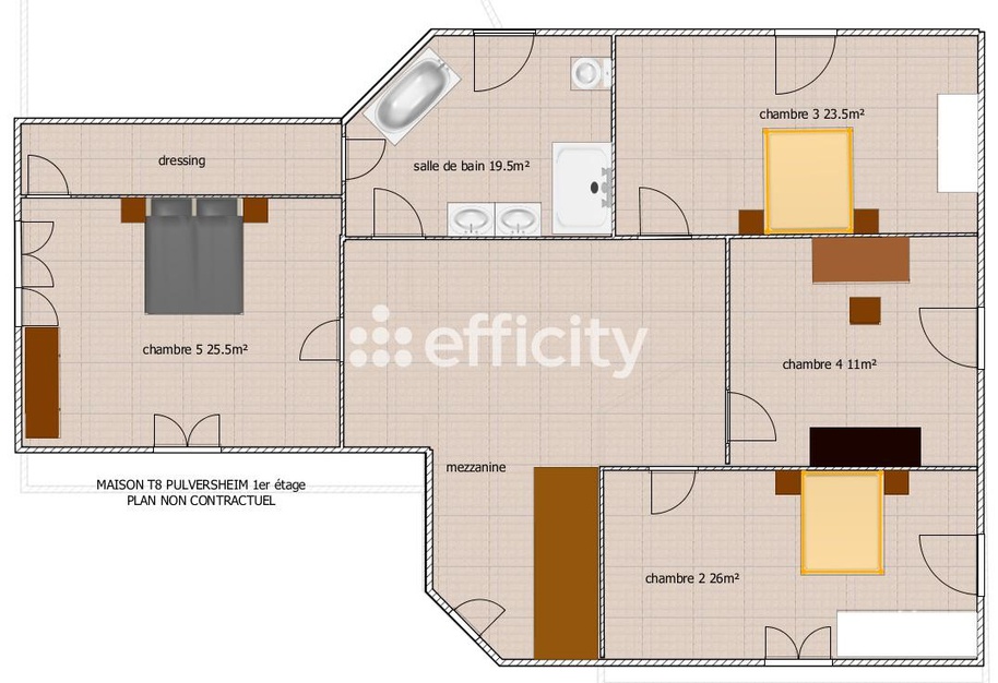 Achat immobilier Maison 8 pièces  209m2 à Pulversheim (68840) - Photo n°12