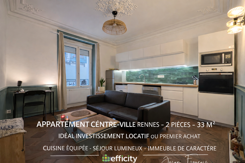 appartement 2 pièces - 33m2 à Rennes (35000)