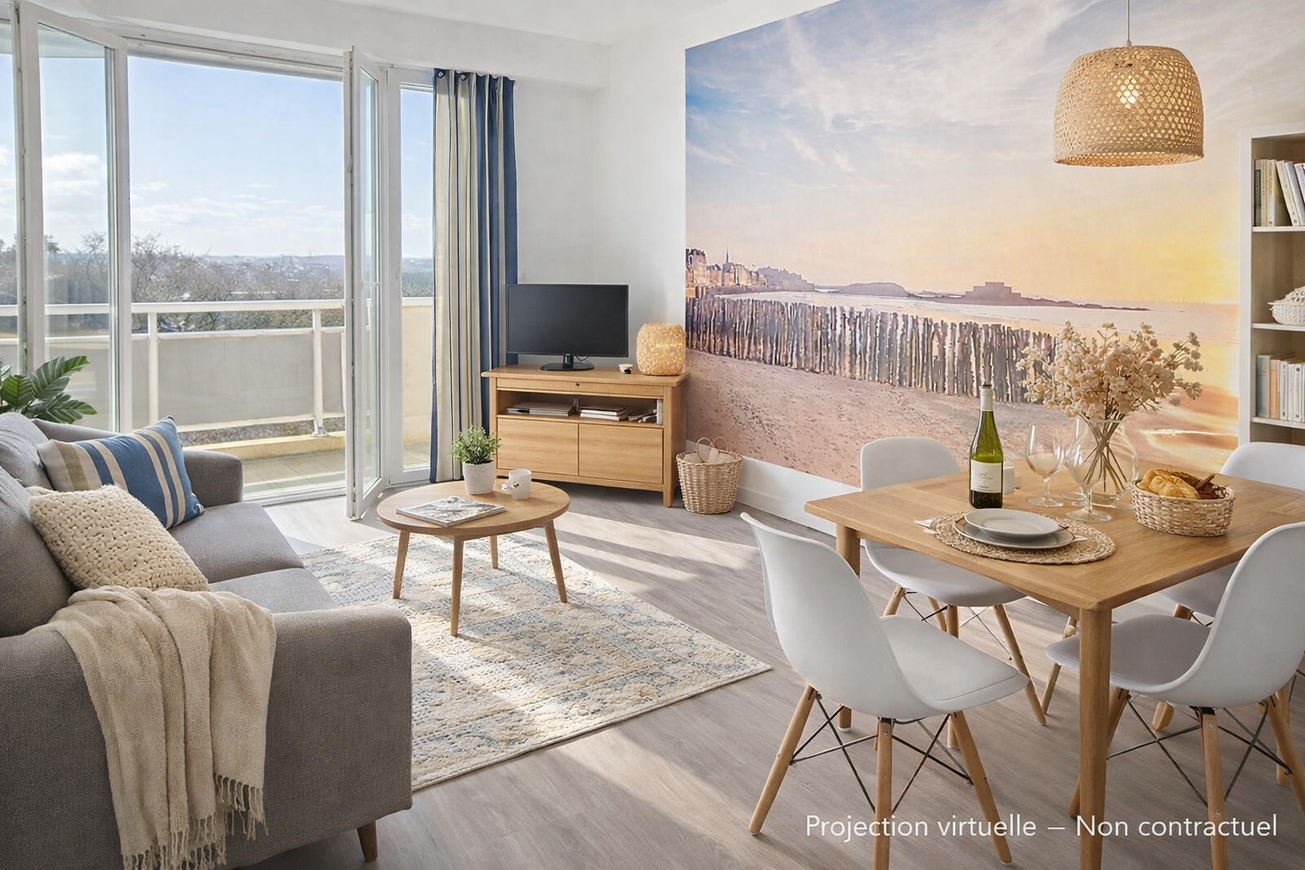 Achat immobilier Appartement 2 pièces  41m2 à Saint-Malo (35400) - Photo n°1
