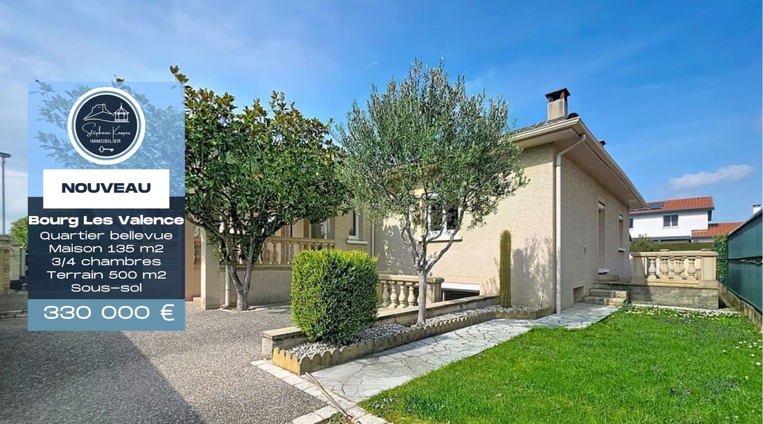 maison 5 pièces - 135m2 à Bourg-lès-Valence (26500)