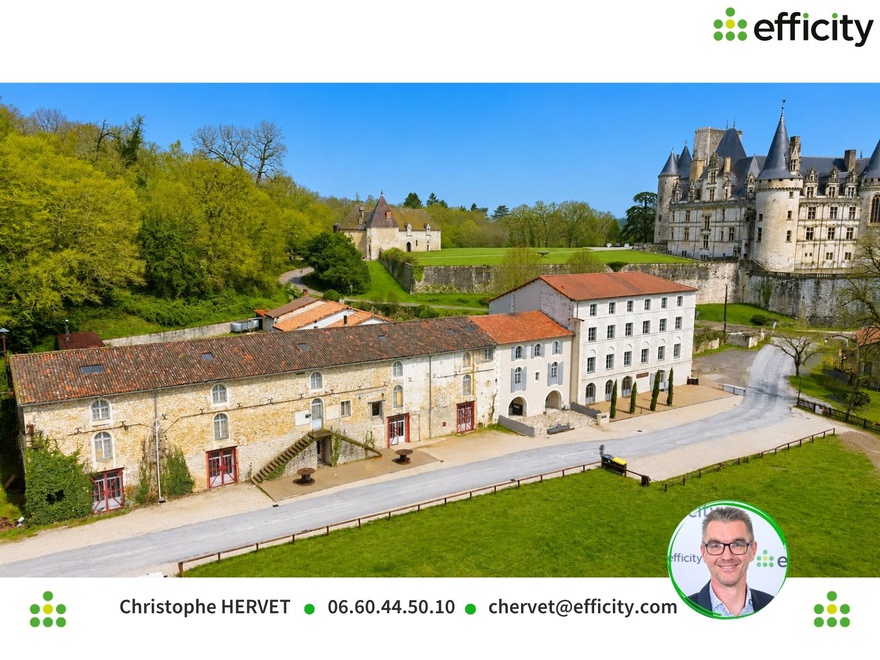 immeuble 17 pièces - 1200m2 à La Rochefoucauld-en-Angoumois (16110)