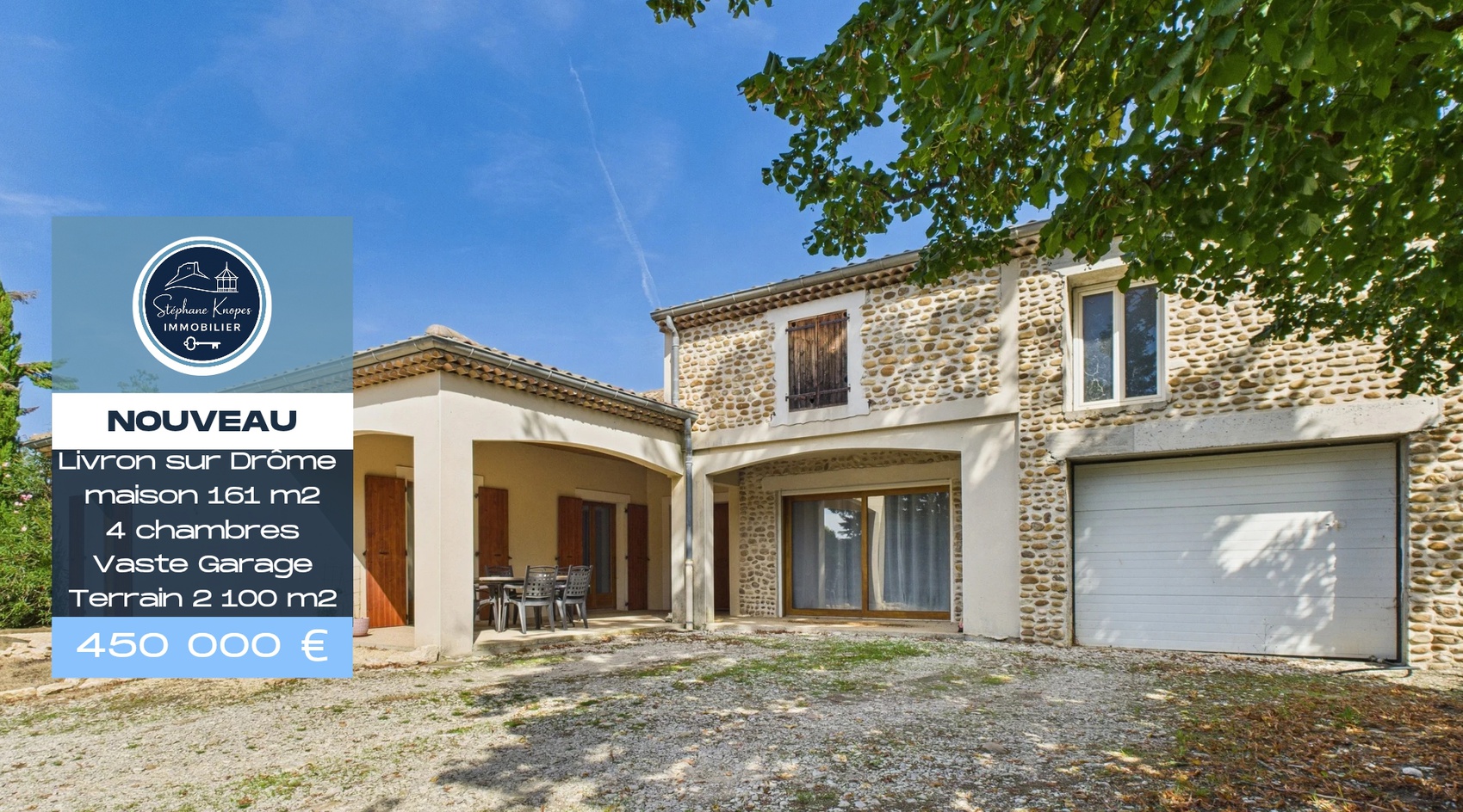 Achat immobilier Maison 6 pièces  161m2 à Livron-sur-Drôme (26250) - Photo n°1