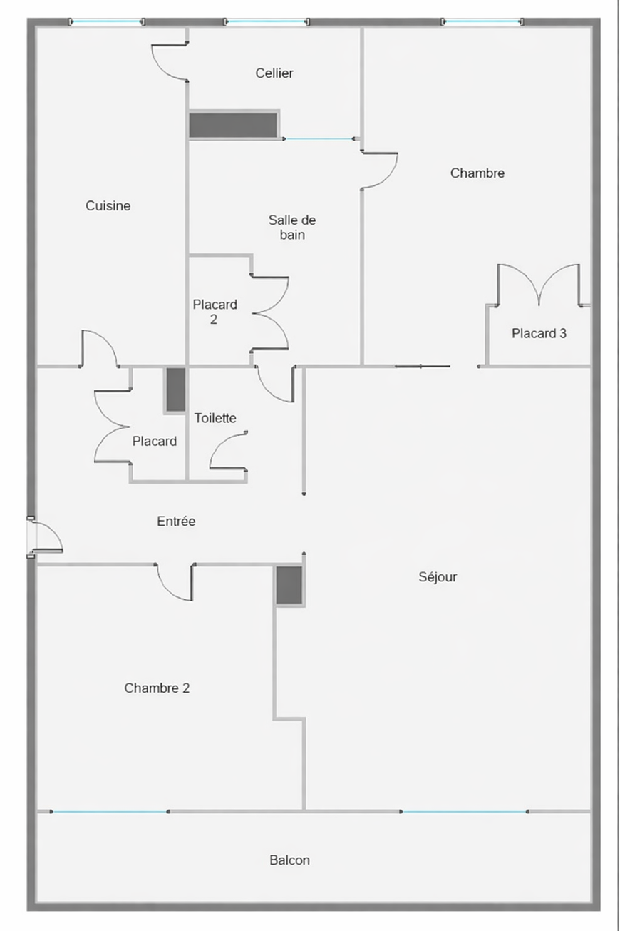 Achat immobilier Appartement 3 pièces  76m2 à Tours (37000) - Photo n°8