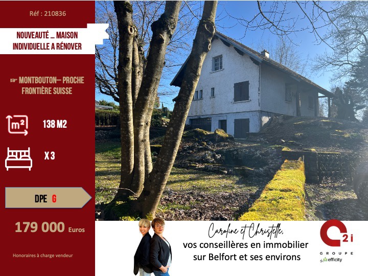 Maison 5 pièces 138 m² · à Montbouton · 138 m² · 179 000 €