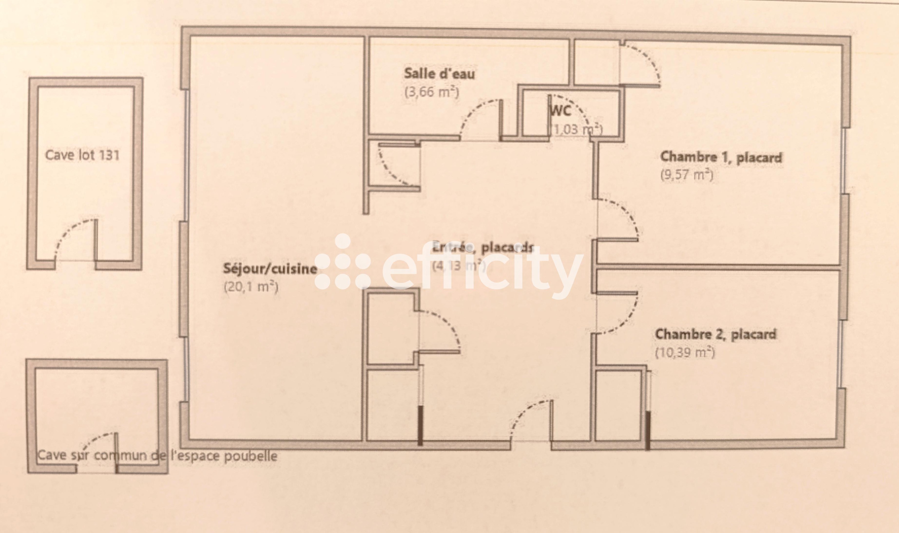 Achat immobilier Appartement 3 pièces  49m2 à Saint-Martin-d'Hères (38400) - Photo n°15