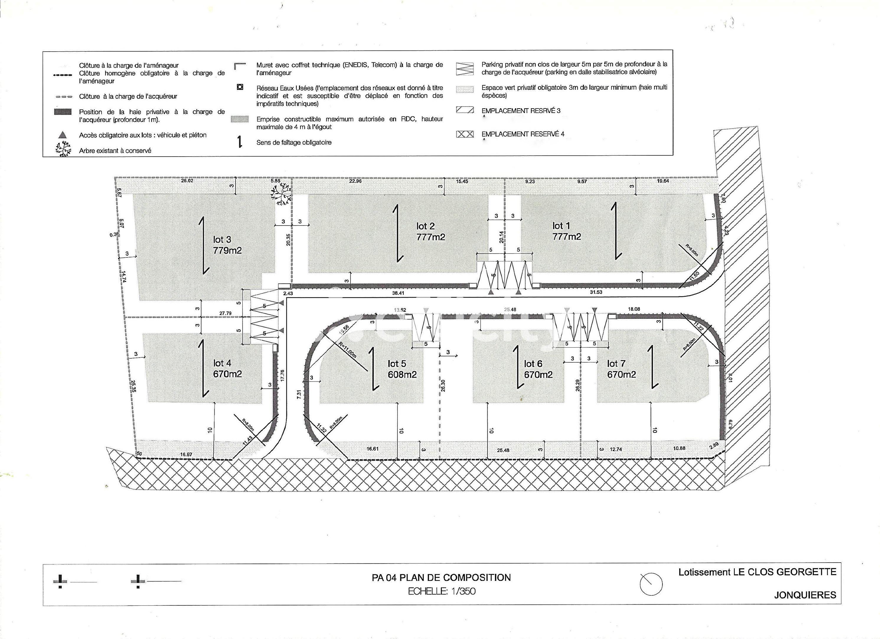 Achat immobilier Terrain   779m2 à Jonquières (34725) - Photo n°1