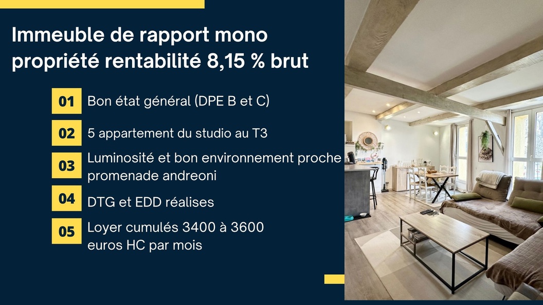 immeuble 11 pièces - 260m2 à Berre-l'Étang (13130)