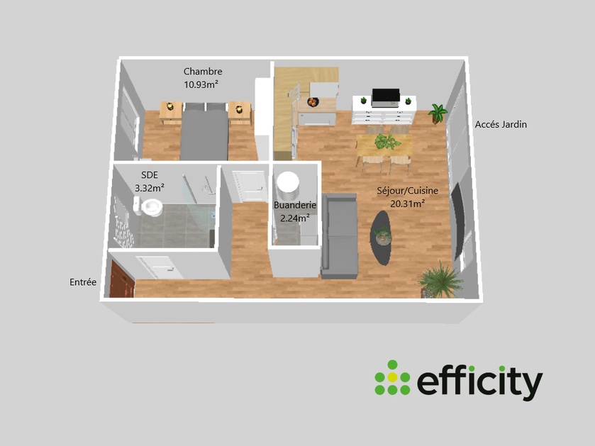 Achat immobilier Maison 2 pièces  45m2 à Peipin (04200) - Photo n°7