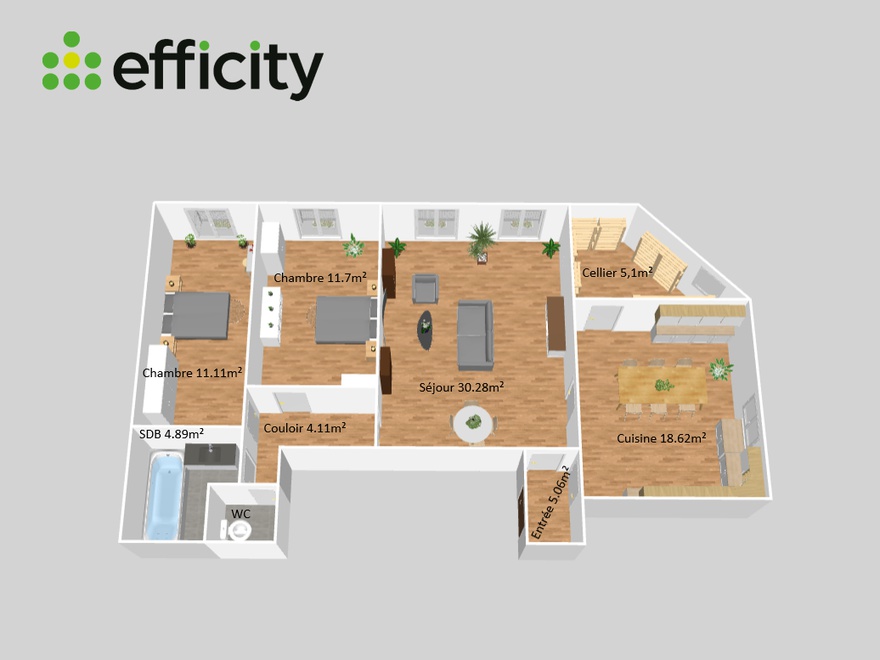 Achat immobilier Appartement 4 pièces  92m2 à Digne-les-Bains (04000) - Photo n°1