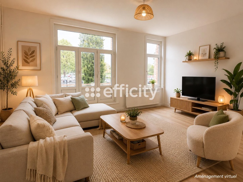appartement 2 pièces - 48,0m2 à Lille (59000)