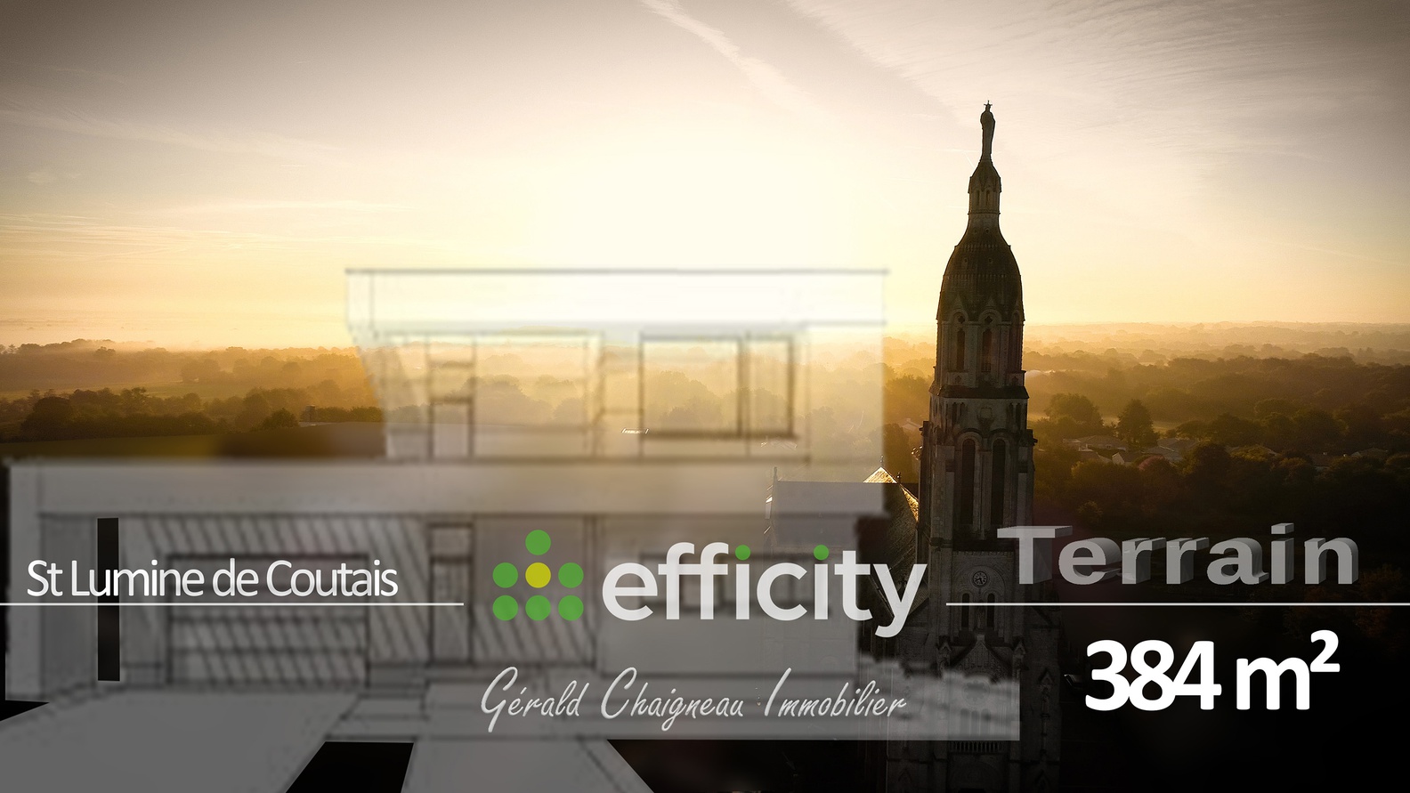 terrain  - 384m2 à Saint-Lumine-de-Coutais (44310)