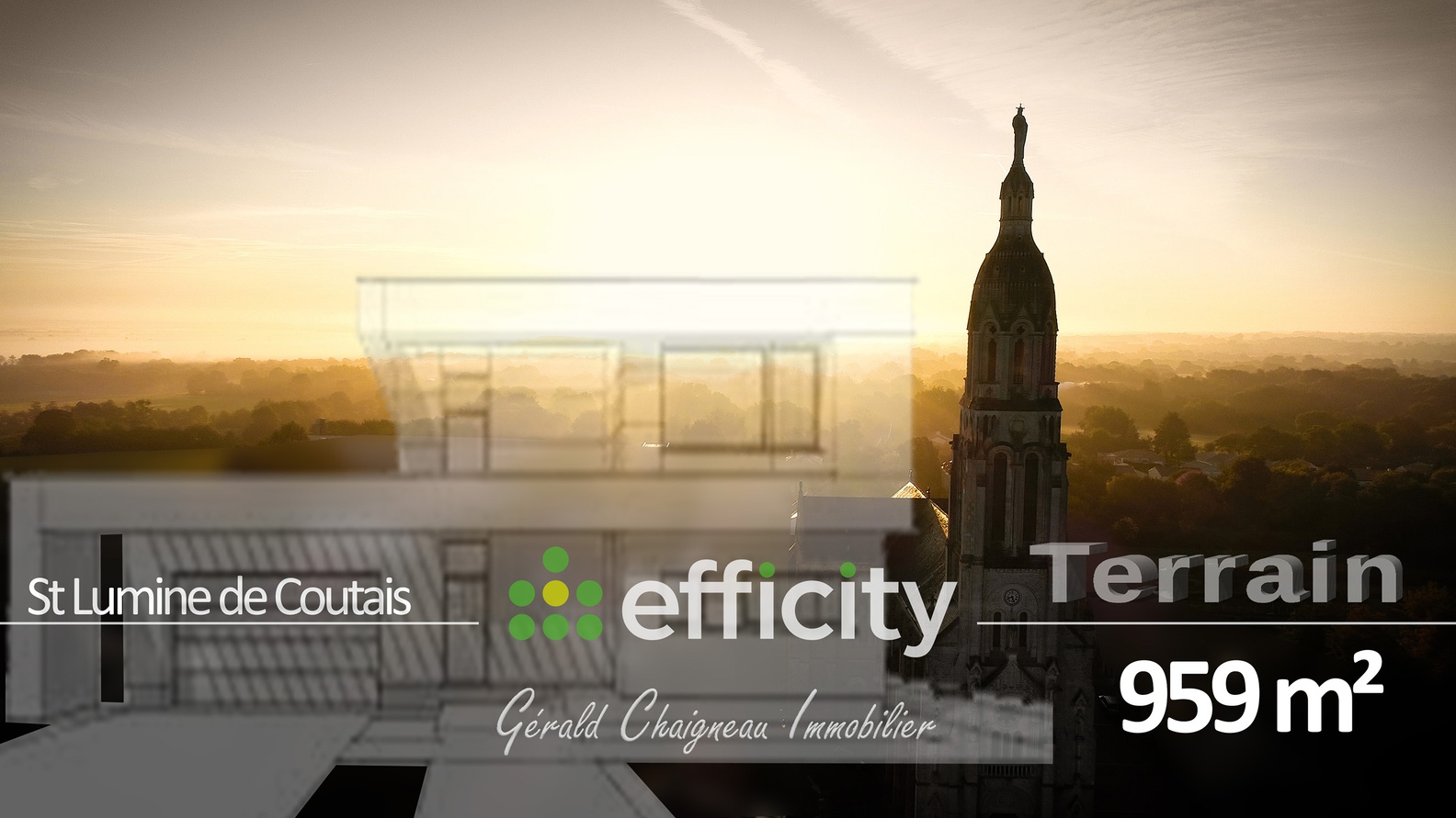 terrain  - 959m2 à Saint-Lumine-de-Coutais (44310)