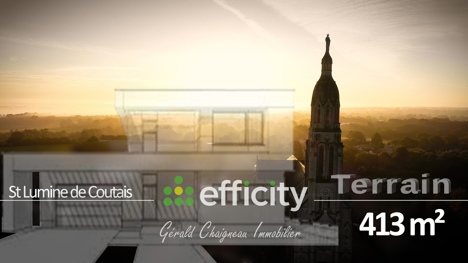 terrain  - 413m2 à Saint-Lumine-de-Coutais (44310)